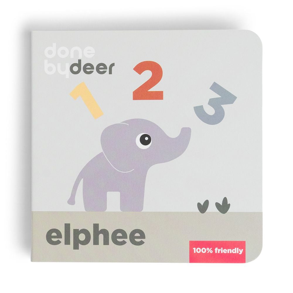 Carticica jucarie educativa numarat Done by Deer Elphee Colour Mix, imagine 1