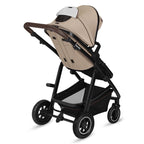 Carucior 2 in 1, Lionelo, Amber, Cadru aluminiu, Cu landou intarit si salteluta moale, Reversibil, Maner ajustabil, Huse pentru picioare, ploaie, Plasa de tantari, Geanta parinti, Pana la 22 kg, EN1888-1, EN1888-2, EN1466, Bej