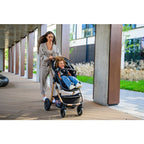 Carucior 2 in 1, Lionelo, Amber, Cadru aluminiu, Cu landou intarit si salteluta moale, Reversibil, Maner ajustabil, Huse pentru picioare, ploaie, Plasa de tantari, Geanta parinti, Pana la 22 kg, EN1888-1, EN1888-2, EN1466, Bej