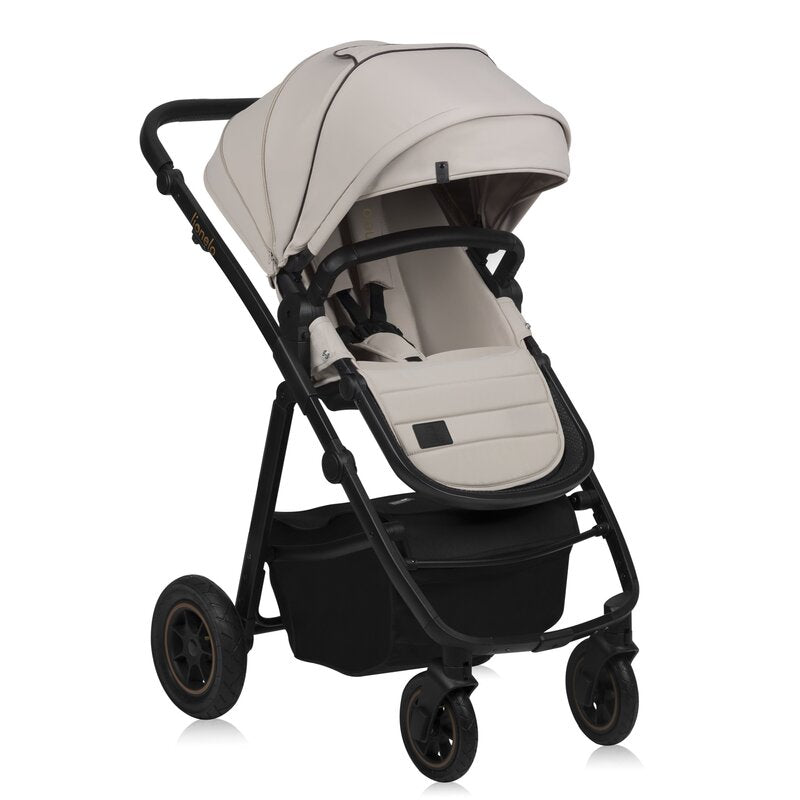 Carucior 2 in 1, Lionelo, Amber Plus, Cadru aluminiu, Cu landou intarit si salteluta moale, Reversibil, Maner ajustabil, Cu accesorii, Cu ventilatie panoramica 3D, Pana la 22 kg, EN1888-1, EN1888-2, E