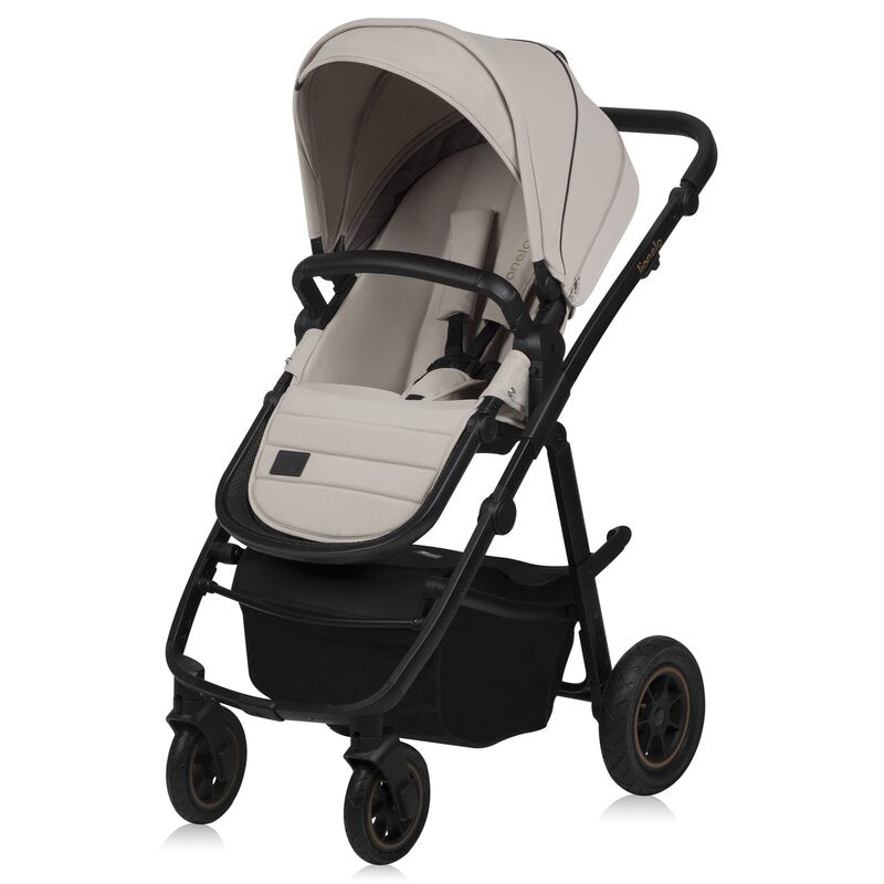 Carucior 2 in 1, Lionelo, Amber Plus, Cadru aluminiu, Cu landou intarit si salteluta moale, Reversibil, Maner ajustabil, Cu accesorii, Cu ventilatie panoramica 3D, Pana la 22 kg, EN1888-1, EN1888-2, E