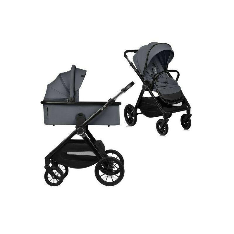 Carucior 2 in 1 Lionelo Layla Gri - vedere de ansamblu