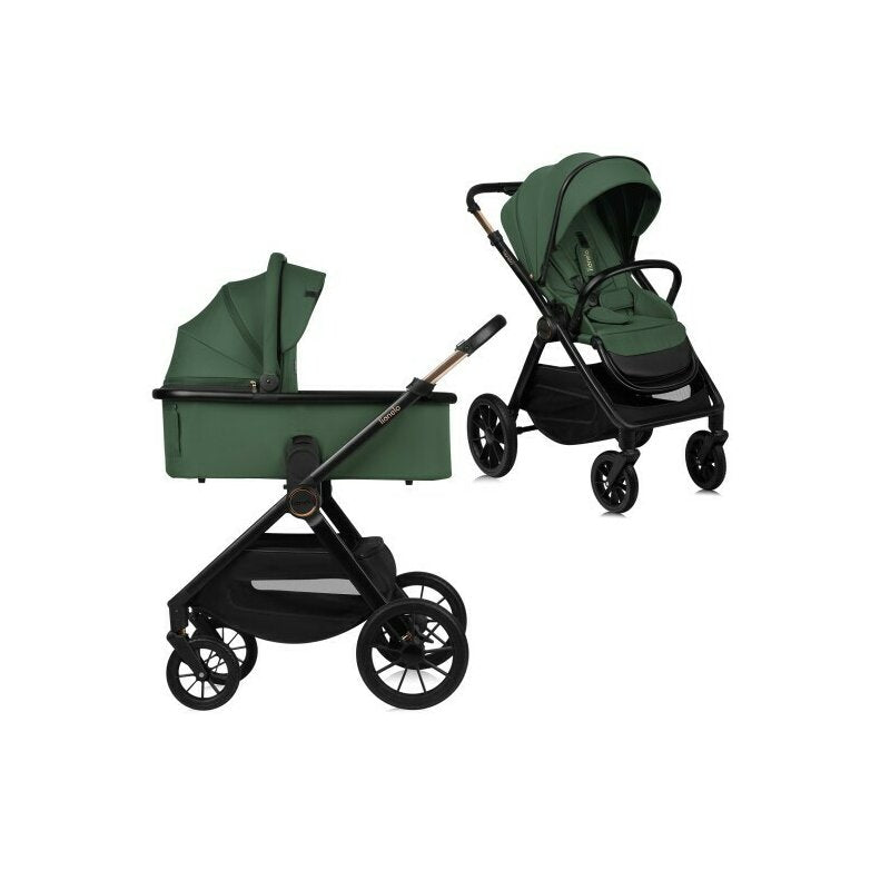 Carucior 2 in 1 Lionelo Layla Verde - vedere de ansamblu