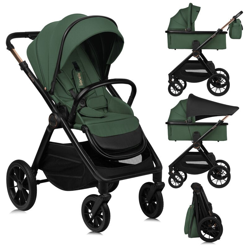 Carucior 2 in 1 Lionelo Layla Verde, imagine 5