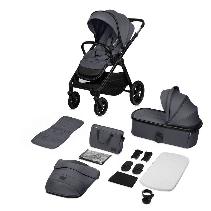 Carucior 2 in 1 Lionelo Layla Gri - landou