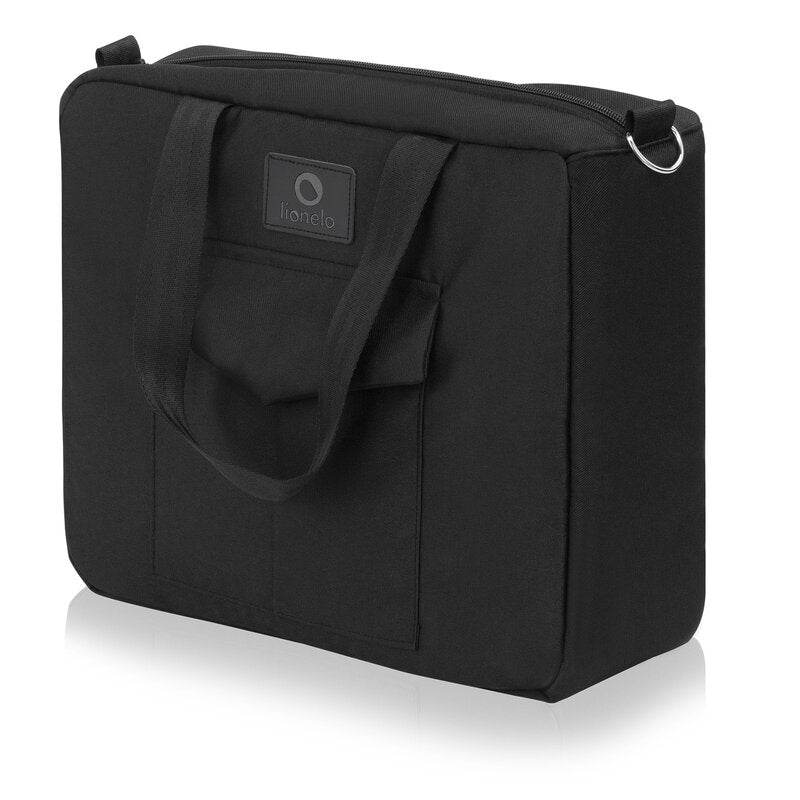 Carucior 2 in 1, Lionelo, Meril, Cu landou si scaun cu dimensiune XL, Reversibil, Cu sistem de ventilatie 3D, Cu accesorii, Pana la 22 kg, Conform cu EN1888-1 EN1888-2, EN1466, Negru
