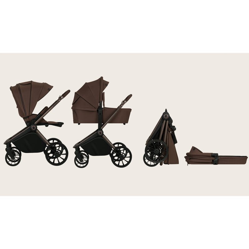 Carucior 2 in 1, Lionelo, Mika Plus, Cadru din aluminiu, Cu landou intarit si salteluta moale, Reversibil, Cu sistem de ventilatie 3D, Cu accesorii, Pana la 22 kg, Conform cu EN1888-1 EN1888-2, EN1466