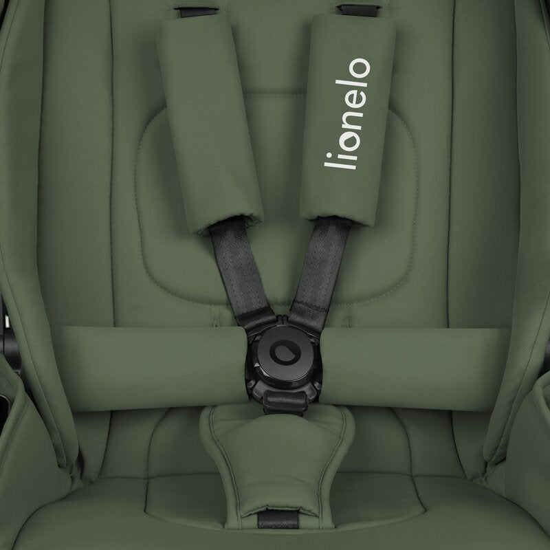 Carucior 2 in 1, Lionelo, Mika Plus, Cadru din aluminiu, Cu landou intarit si salteluta moale, Reversibil, Cu sistem de ventilatie 3D, Cu accesorii, Pana la 22 kg, Conform cu EN1888-1 EN1888-2, EN1466, Verde