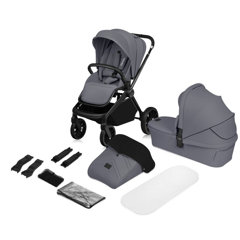Carucior 2 in 1 Lionelo Mika Plus, Gri
