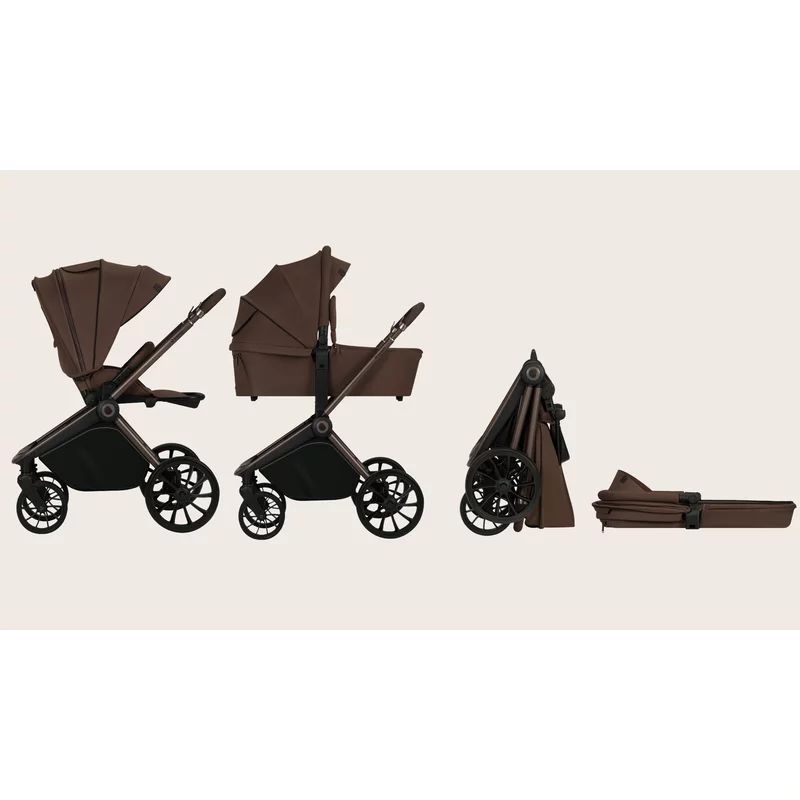 Carucior 2 in 1 Lionelo Mika Plus, Mocha Mousse