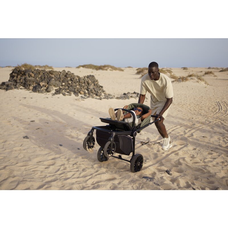 Carucior 2 in 1, Lionelo, Mika Plus, Cadru din aluminiu, Cu landou intarit si salteluta moale, Reversibil, Cu sistem de ventilatie 3D, Cu accesorii, Pana la 22 kg, Conform cu EN1888-1 EN1888-2, EN1466, Bej