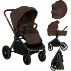 Carucior 2 in 1 Lionelo Mika Plus, Mocha Mousse