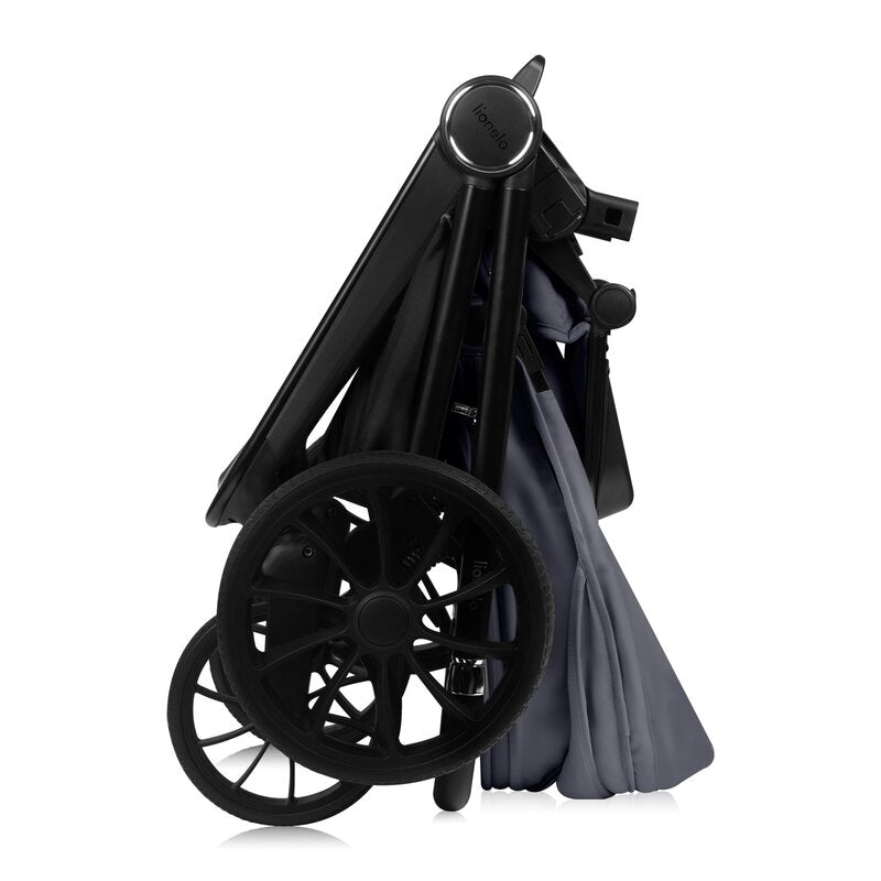 Carucior 2 in 1, Lionelo, Mika Plus, Cadru din aluminiu, Cu landou intarit si salteluta moale, Reversibil, Cu sistem de ventilatie 3D, Cu accesorii, Pana la 22 kg, Conform cu EN1888-1 EN1888-2, EN1466, Gri