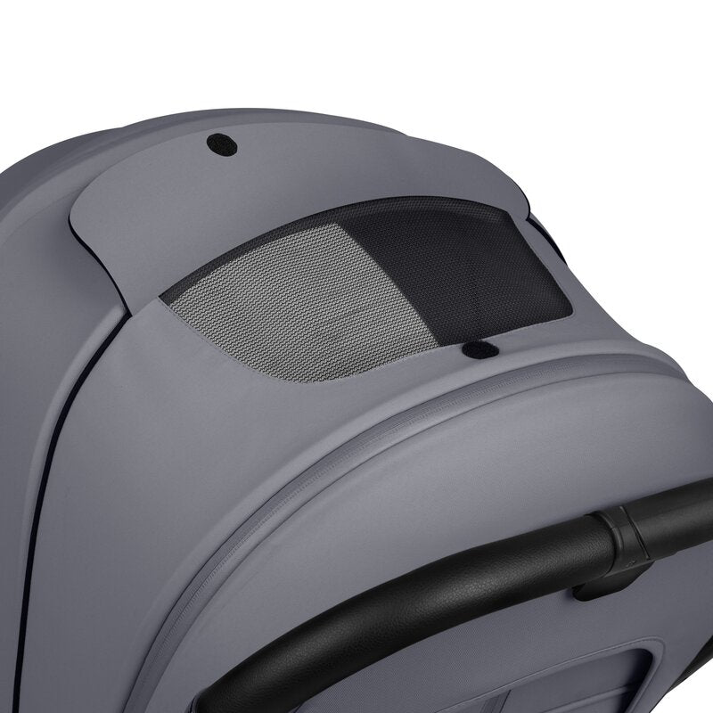 Carucior 2 in 1, Lionelo, Mika Plus, Cadru din aluminiu, Cu landou intarit si salteluta moale, Reversibil, Cu sistem de ventilatie 3D, Cu accesorii, Pana la 22 kg, Conform cu EN1888-1 EN1888-2, EN1466, Gri