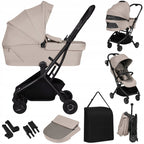 Carucior 2 in 1 Lionelo Sia Flex Bej, imagine 3