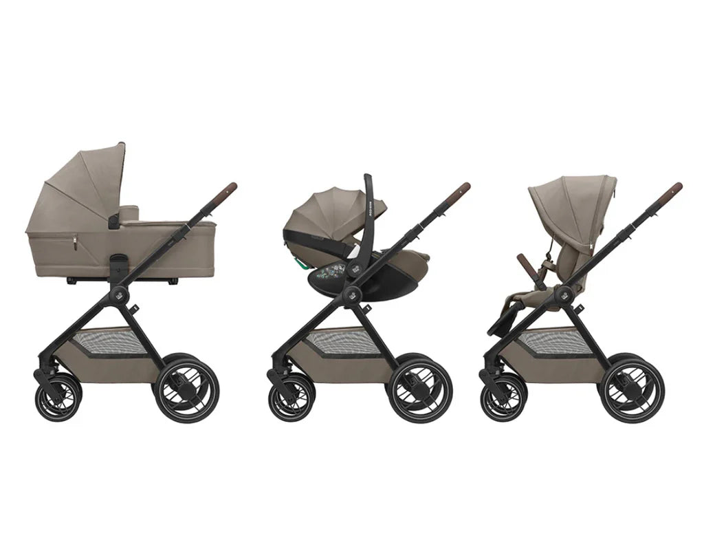 Carucior 4 in 1 Maxi-Cosi Oxford cu landou Sense, scoica Pebble 360 Pro2 si baza FamilyFix 360 Pro