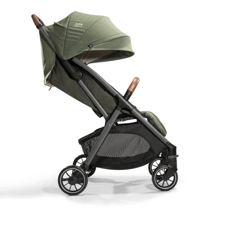 Joie - Carucior pentru copii ultracompact 2 in 1 Parcel, nastere - 22 kg, Signature Pine (Carucior Parcel Pine + Landou Ramble XL Pine)