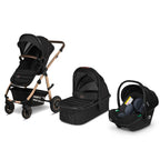 Carucior 3 in 1 Lionelo Amber, Negru Onyx