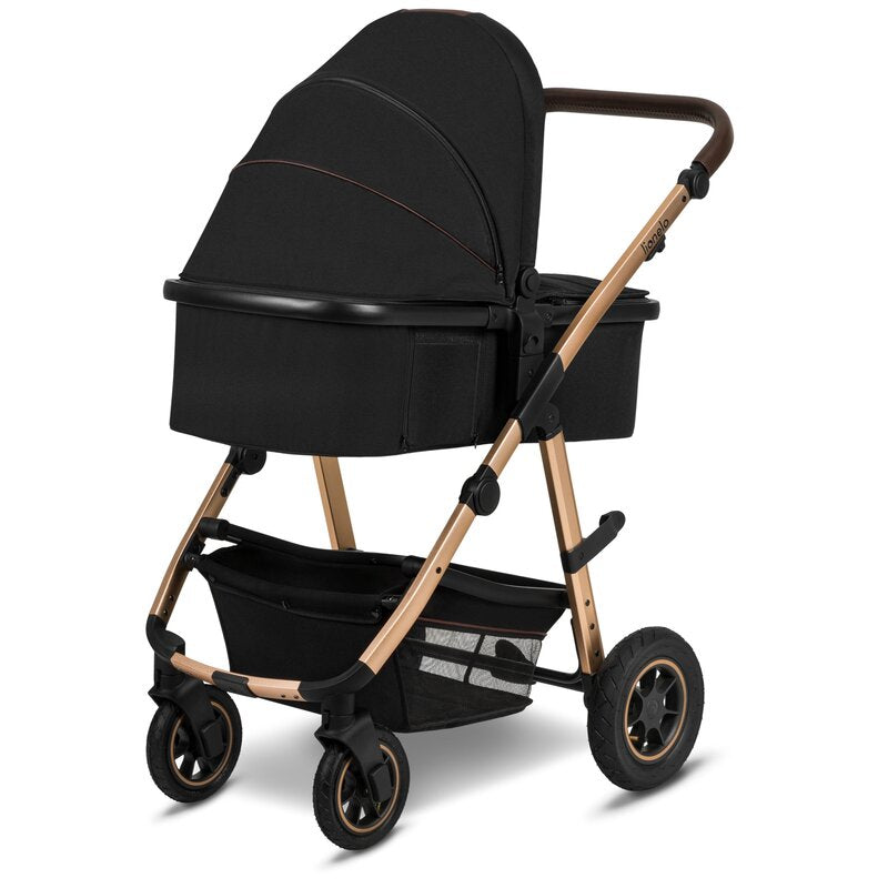 Carucior 3 in 1 Lionelo Amber, Negru Onyx