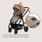 Carucior 3 in 1 Lionelo Amber, Bej
