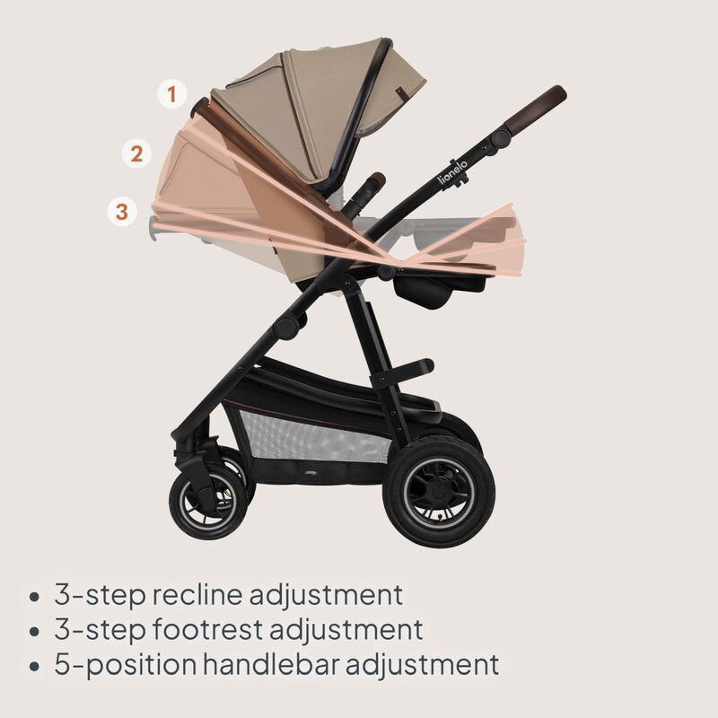 Carucior 3 in 1 Lionelo Amber, Bej