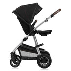Carucior 3 in 1 Lionelo Amber, Negru Silver