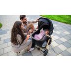 Carucior 3 in 1 Lionelo Amber, Negru Silver