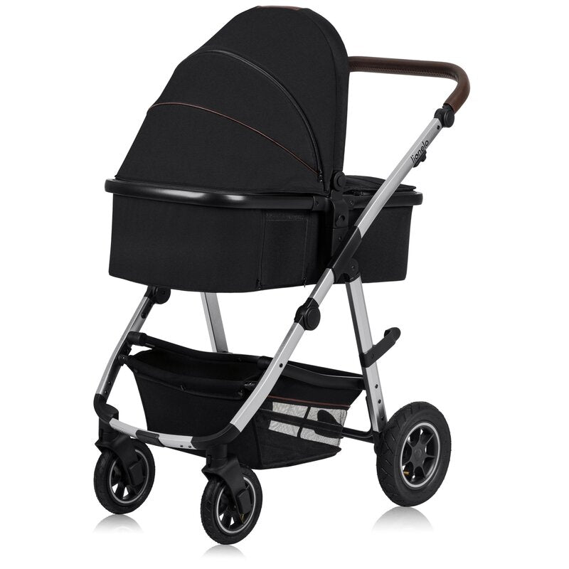 Carucior 3 in 1 Lionelo Amber, Negru Silver
