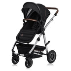 Carucior 3 in 1 Lionelo Amber, Negru Silver