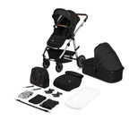 Carucior 3 in 1 Lionelo Amber, Negru Silver
