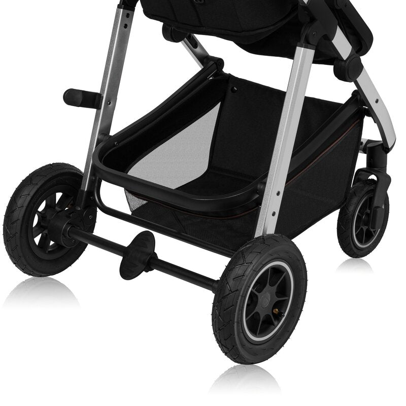 Carucior 3 in 1 Lionelo Amber, Negru Silver