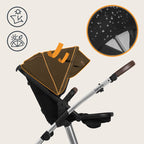 Carucior 3 in 1 Lionelo Amber, Negru Silver