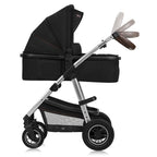 Carucior 3 in 1 Lionelo Amber, Negru Silver