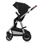 Carucior 3 in 1 Lionelo Amber, Negru Silver