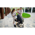 Carucior 3 in 1 Lionelo Amber, Negru Silver