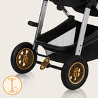 Carucior 3 in 1 Lionelo Amber, Negru Silver