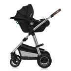 Carucior 3 in 1 Lionelo Amber, Negru Silver