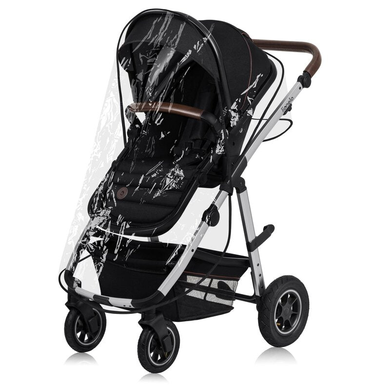 Carucior 3 in 1 Lionelo Amber, Negru Silver