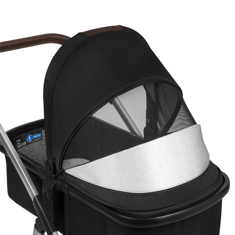 Carucior 3 in 1 Lionelo Amber, Negru Silver