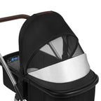 Carucior 3 in 1 Lionelo Amber, Negru Silver