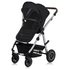 Carucior 3 in 1 Lionelo Amber, Negru Silver