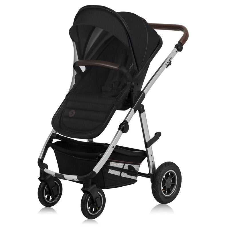 Carucior 3 in 1 Lionelo Amber, Negru Silver