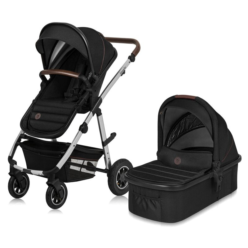 Carucior 3 in 1 Lionelo Amber, Negru Silver