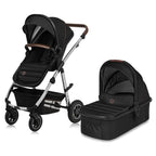 Carucior 3 in 1 Lionelo Amber, Negru Silver