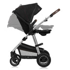 Carucior 3 in 1 Lionelo Amber, Negru Silver