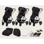 Carucior 3 in 1 Lionelo Amber, Negru Silver