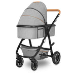 Carucior 3 in 1 Lionelo Amber, Gri Deschis