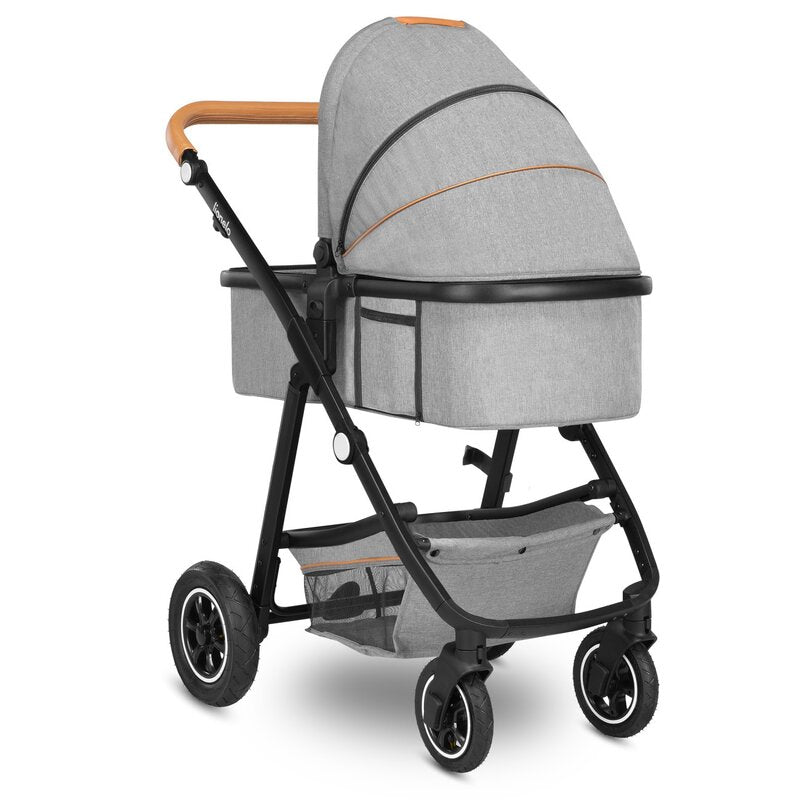 Carucior 3 in 1 Lionelo Amber, Gri Deschis