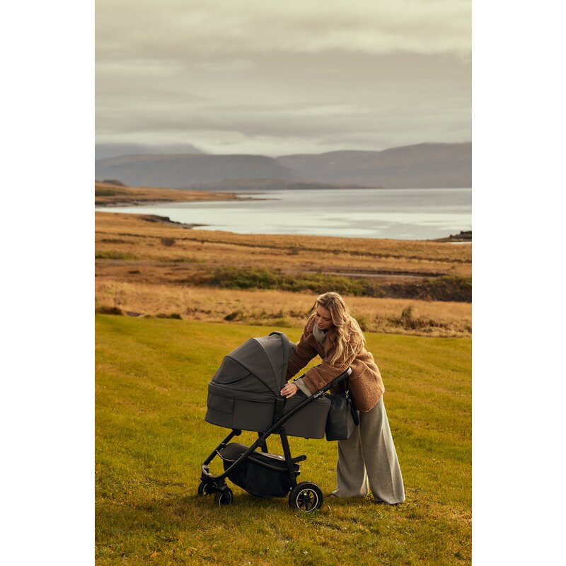 Carucior 3 in 1, Lionelo, Amber Plus, Cadru aluminiu, Cu landou intarit si salteluta moale, Cu scoica auto testata ADAC, Reversibil, Maner ajustabil, Cu accesorii, Cu ventilatie panoramica 3D, Pana la 22 kg, EN1888-1, EN1888-2, EN1466, ECE R129, Verde