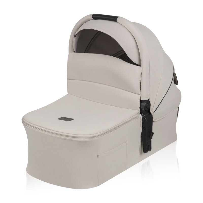Carucior 3 in 1, Lionelo, Amber Plus, Cadru aluminiu, Cu landou intarit si salteluta moale, Cu scoica auto testata ADAC, Reversibil, Maner ajustabil, Cu accesorii, Cu ventilatie panoramica 3D, Pana la 22 kg, EN1888-1, EN1888-2, EN1466, ECE R129, Bej